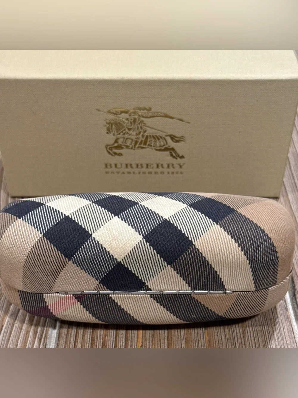 Burberry Cream and Gold Logo Accessory Box